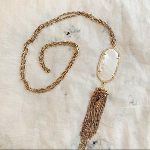 Kendra Scott “Rayne” Necklace in Ivory Pearl